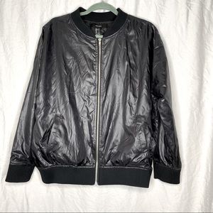 Forever 21 Black Bomber Jacket